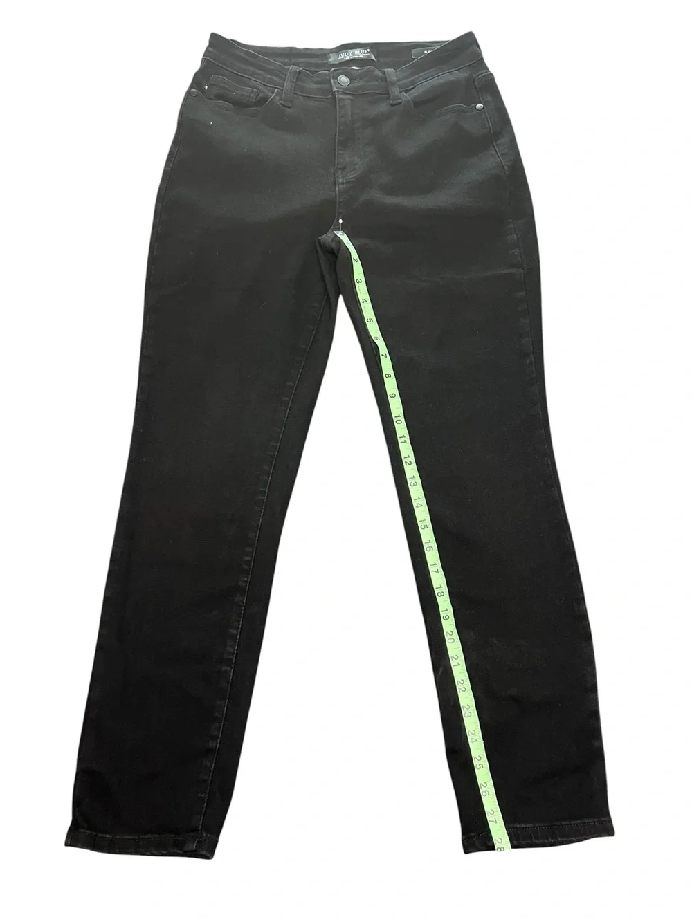Judy Blue Midnight Black Straight Leg Slim Fit Jeans Size 29 Women’s